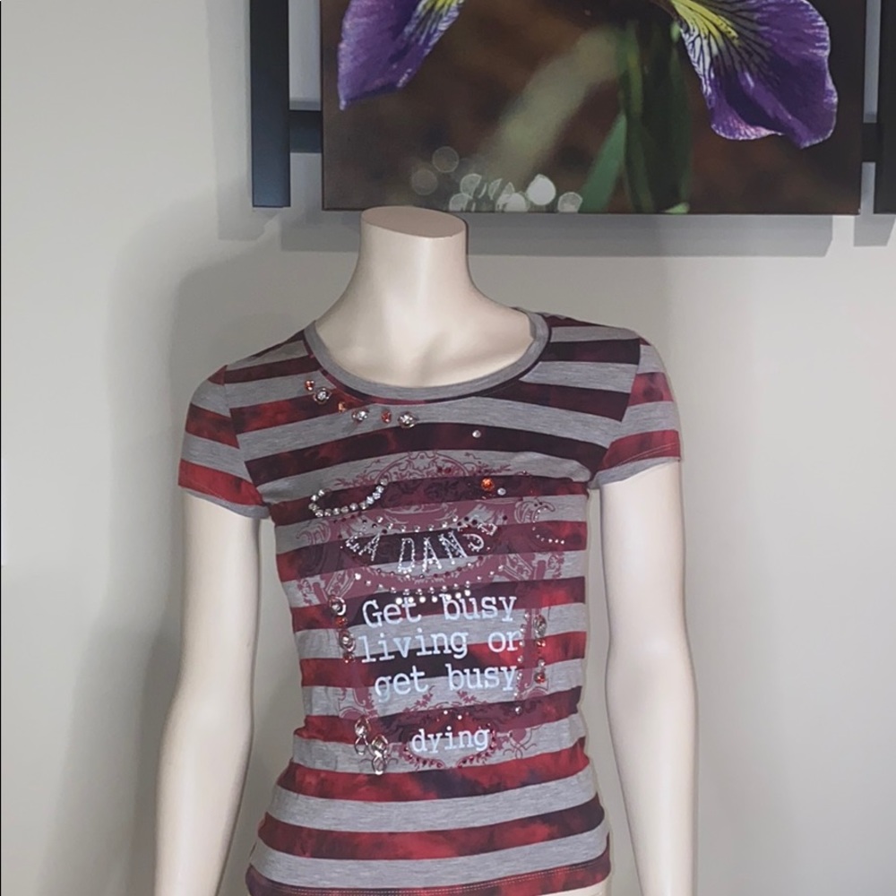 COPY - Red and grey with tie dye pattern